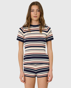 Bowie Tee Indigo Stripe