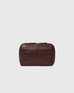 Tate Tech Pouch Espresso Croc