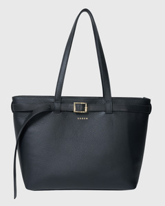 Saben: Tabby Shoulder Bag Black + Bronze