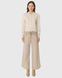 New Arrivals New: Celia Merino Knit Cardigan Oat Marle