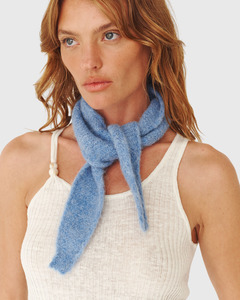 Noa Knit Neckerchief Scarf Sky Marle