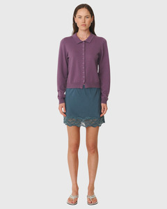 New Arrivals New: Celia Merino Knit Cardigan Grape