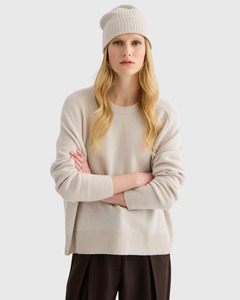 Cashmere Beanie Oyster