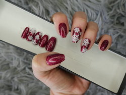 Ready To Ship: Tis the season short coffin - Ready To Ship