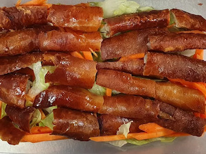 Products: Deep Fried Crisy Pork Intestines( 1460) BBQ Noodles House