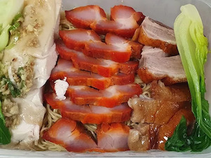 Choice of Three BBQ Meats in Egg Noodle/Rice Noodle/Vermicelli Soup BBQ Noodles House