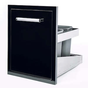 Titan Double Rubbish Drawer - Satin Black - CBATC-B