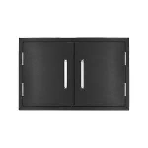 Outdoor Kitchen: Titan Double Door - Satin Black - CBADD-B