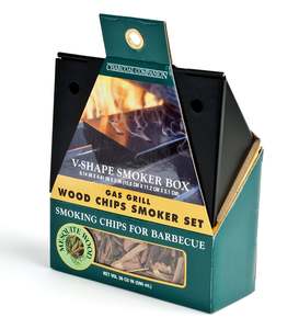 Charcoal Companion: Charcoal Companion V Shaped Smoker Set w/Smoking Chips