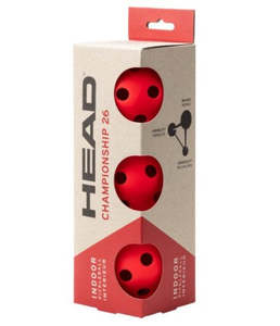 Head: Head 26 Pickleballs Indoor 3pk Red