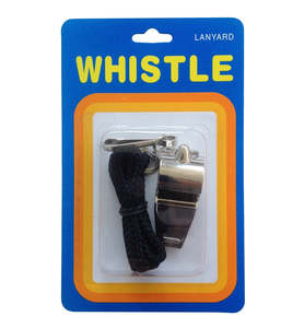 Rugby: Ace Whistle Metal With Lanyard Hang Cell