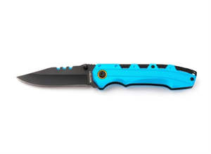 Knives: Whitby Lock Knife Blue Aluminium