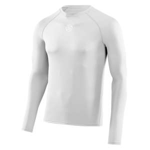 Fitness: Skins Mens L/S Top 1 series White