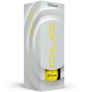 Balls: Wilson Duo 25 Soft Golf Ball Yellow Sleeve