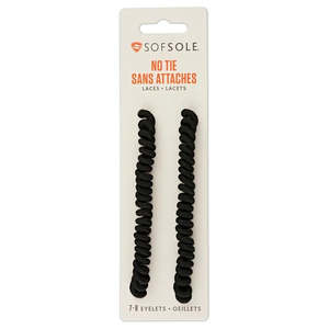 Sofsole Laces No Tie Black
