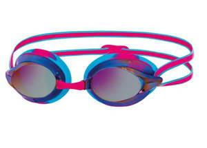 Zoggs Swim Goggles Racespec Mirror Adt PnkBlu