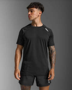 2XU Mens Aspire Tee Shirt Blk