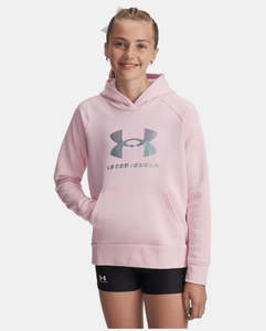 UA Girls Hoodie Rival Fleece Shimmer (647)