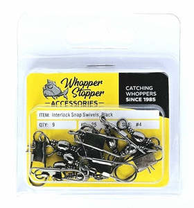 Fishing Accessories: WS Interlock Snap Swivel Black #1