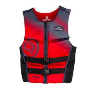 Life Jackets: Obrien Mens Vest V-Back Flex Red
