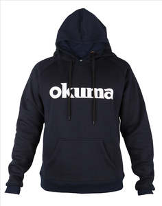 Okuma Adults Motif Hoodie Black