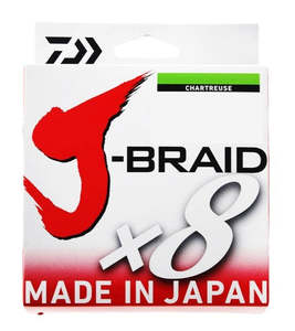 Daiwa Fishing J-Braid X8 Chartreuse 300m