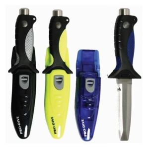 Diving Knives: Pro Dive Knife Chisel Tip Yellow DCT