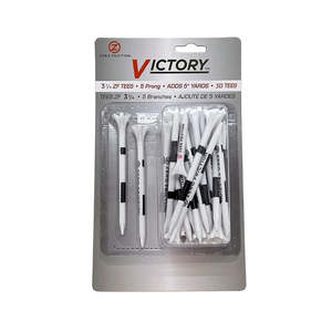ZF Golf Victory Tees 3 1/4 White