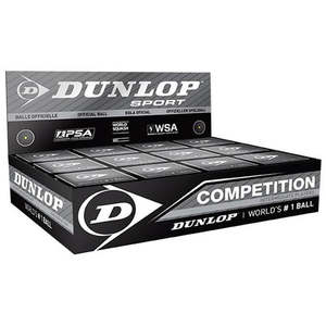 Squash Balls: Dunlop Squash Ball Yellow Dot 12Box