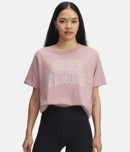 Clothing: UA Womens Tee Rival OS Campus (673)