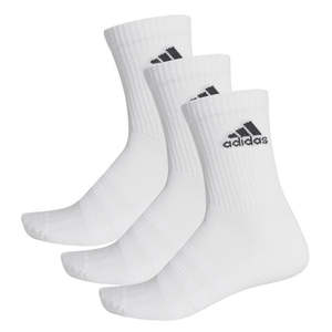 Clothing: Adidas Adult Socks 3Pkt Crew White
