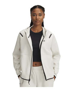 Sweatshirts Hoodies: UA Womens Top Unstoppable Flc Hoodie (279)