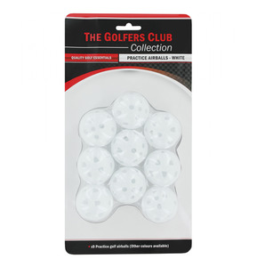 Golf: TGC Golf Practice Ball 9pk White