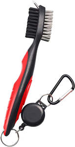 Golf: Gold Fern Club Brush with Zinger