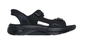 Footwear Kids: Skechers Mens Go Walk Arch Fit 2.0 Sandals (Blk)