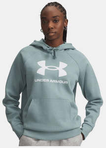 Clothing: UA Womens Rival Fleece Big Logo Hoodie (323)