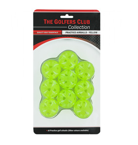 TGC Golf Practice Ball 9pk Yellow