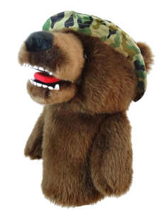 Daphnes Golf Head Cover Military Bear