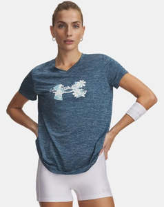 UA Womens Tech Twist Graphic T Shirt (498)