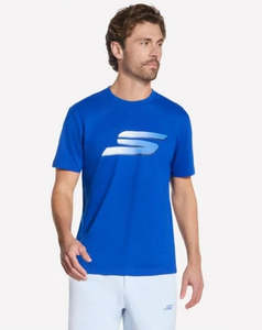 Clothing Mens: Skechers Mens Harry Kane Tee Shirt (BLU)