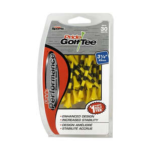 Golf: Pride Golf Tees Performance Tee Yellow 83mm