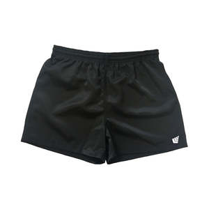 Silver Fern Mens Rugby Shorts Black