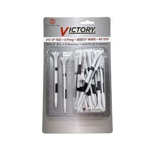 ZF Golf Victory Tees 2 3/4 White