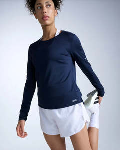 2XU Womens Aero Long Sleeve Shirt Nvy