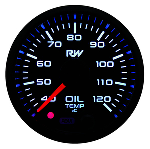 Raceworks 52mm Electronic Oil Temperature Gauge Kit - BC Direct