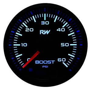 Gauges Holders - BC Direct: Raceworks 52mm Electronic Diesel Boost Gauge Kit 60PSI - BC Direct