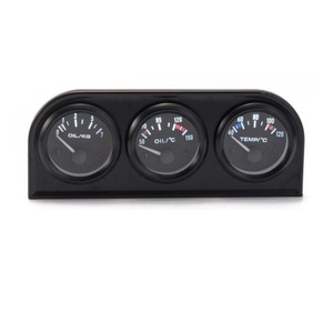 52mm Analog: 52MM 3 IN 1, OIL TEMP + WATER TEMP + OIL PRESSURE GAUGE KIT - BC Direct