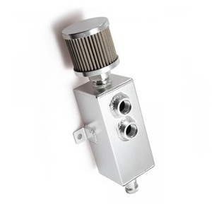 1L SQUARE CATCH CAN WITH BREATHER FILTER - BC Direct