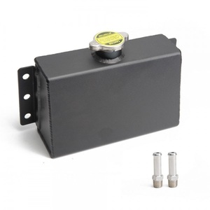 RADIATOR OVERFLOW CATCH CAN - PRESSURISED - BLACK - BC Direct