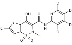 Lornoxicam-d<sub>4</sub> | CAS Number: 70374-39-9 (unlabelled)